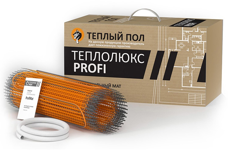 Кабельный мат Теплолюкс ProfiMat 180вт/м2-3 м2 Кабельный мат Теплолюкс ProfiMat 180вт/м2-3 м2